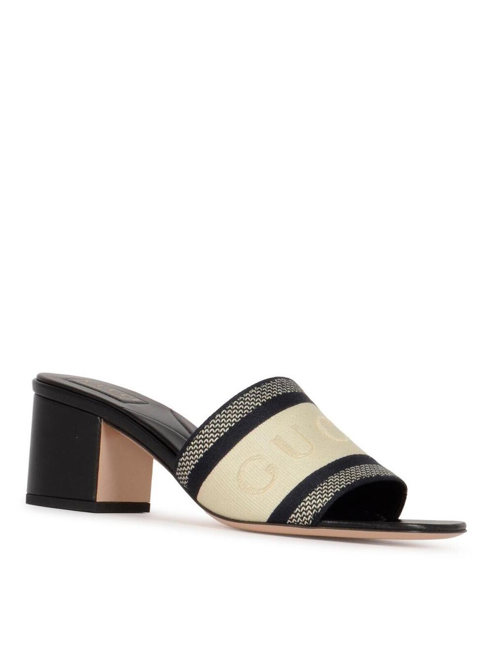 Gucci Web Jane Slide Sandals(PLEASE REQUEST YOUR SIZE BEFORE PURCHASING) - Picture 1 of 2